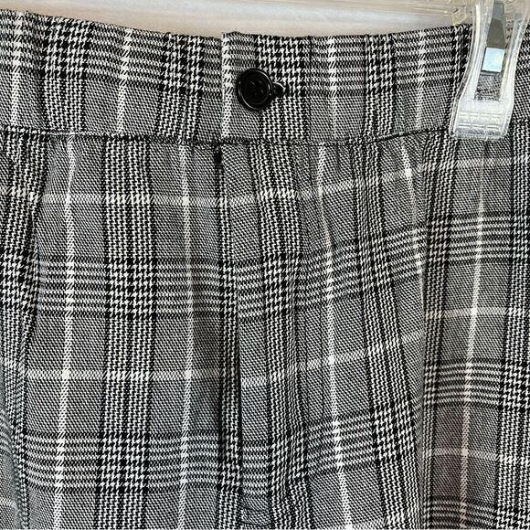 NWOT Sky & Sparrow Women’s Black & White Plaid Dress Pants Elastic Waist Small - Picture 5 of 9
